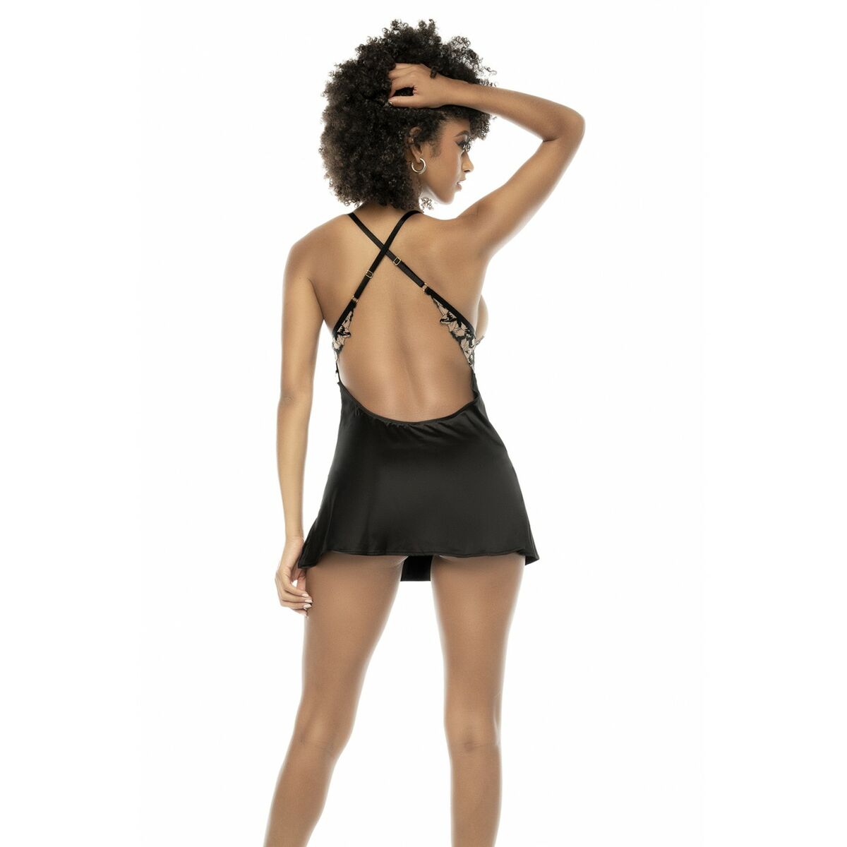 Babydoll Mapalé XL White Black-1