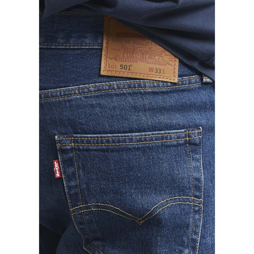 Levis® Bermuda Uomo Blu Cotone Bottoni Tasche