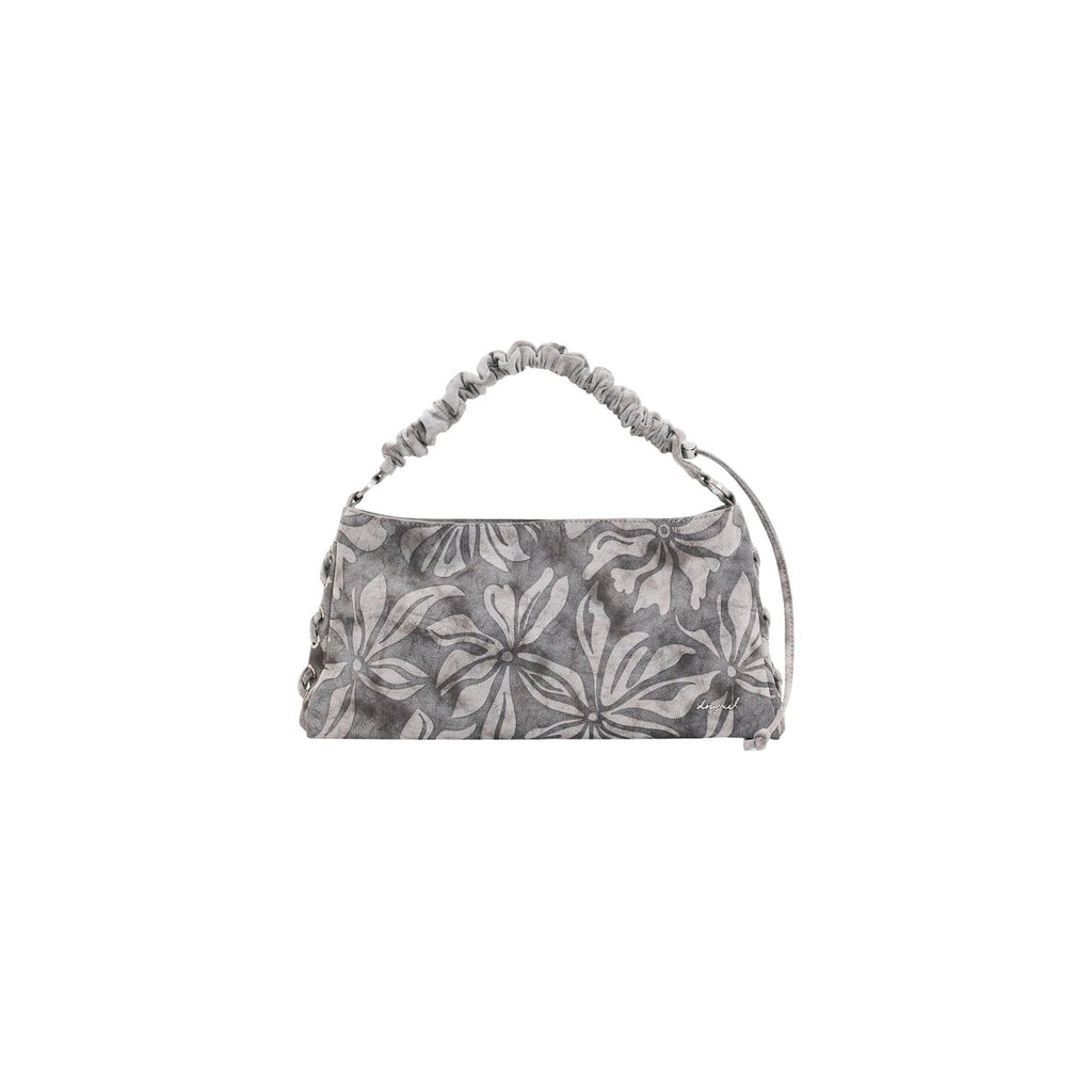 Desigual Borsa Donna Grigio Floreale Cotone Cerniera - AbbiMar