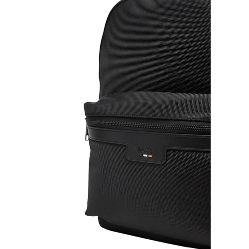 Boss Zaino Uomo Nero Poliestere Cerniera Tasche - AbbiMar