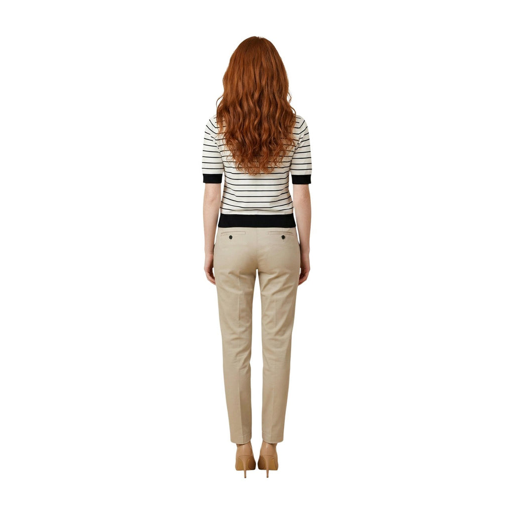 Liu Jo Polo Donna Bianco Righe Maniche Corte Scollo V - AbbiMar