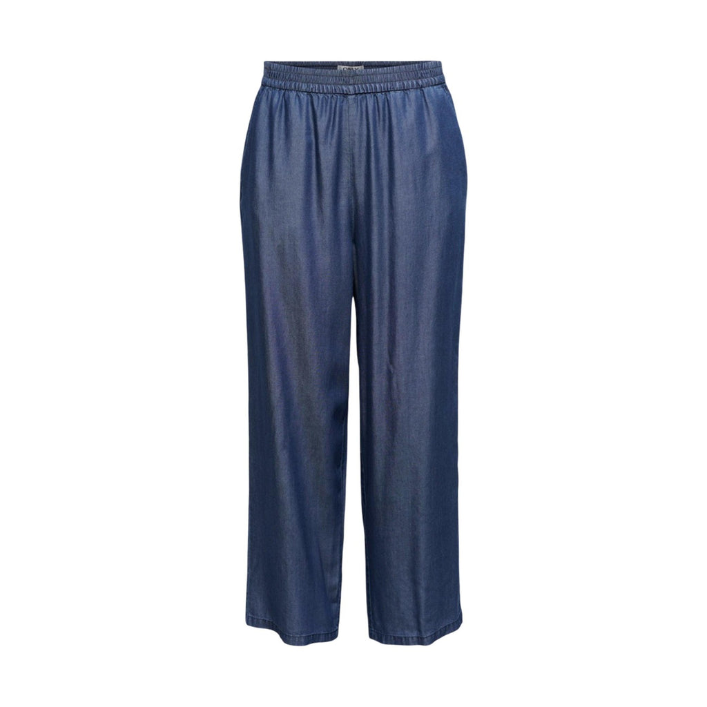 Only Pantaloni Donna Blu Lyocell Tasche Anteriori