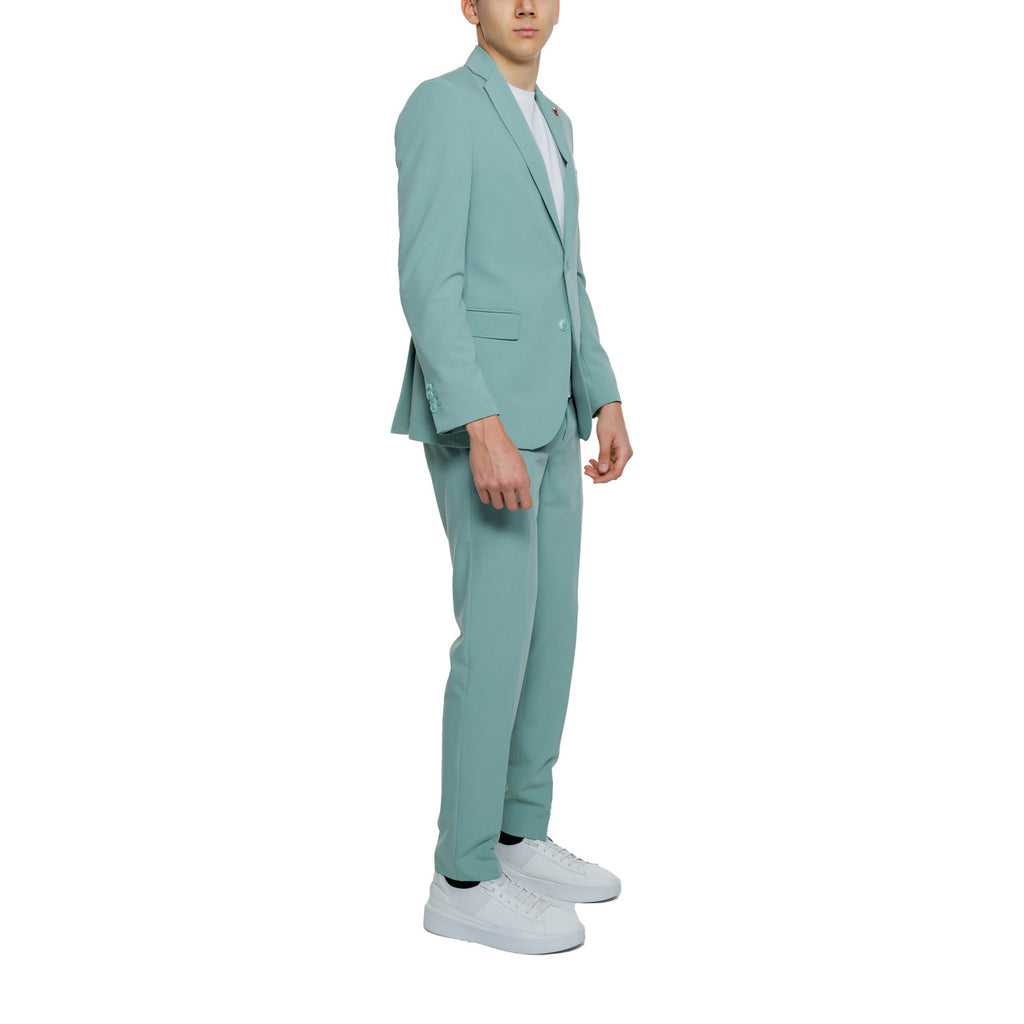 Mulish Abito Uomo Verde Zip Bavero Made in Italy - AbbiMar