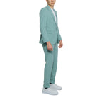 Mulish Abito Uomo Verde Zip Bavero Made in Italy - AbbiMar