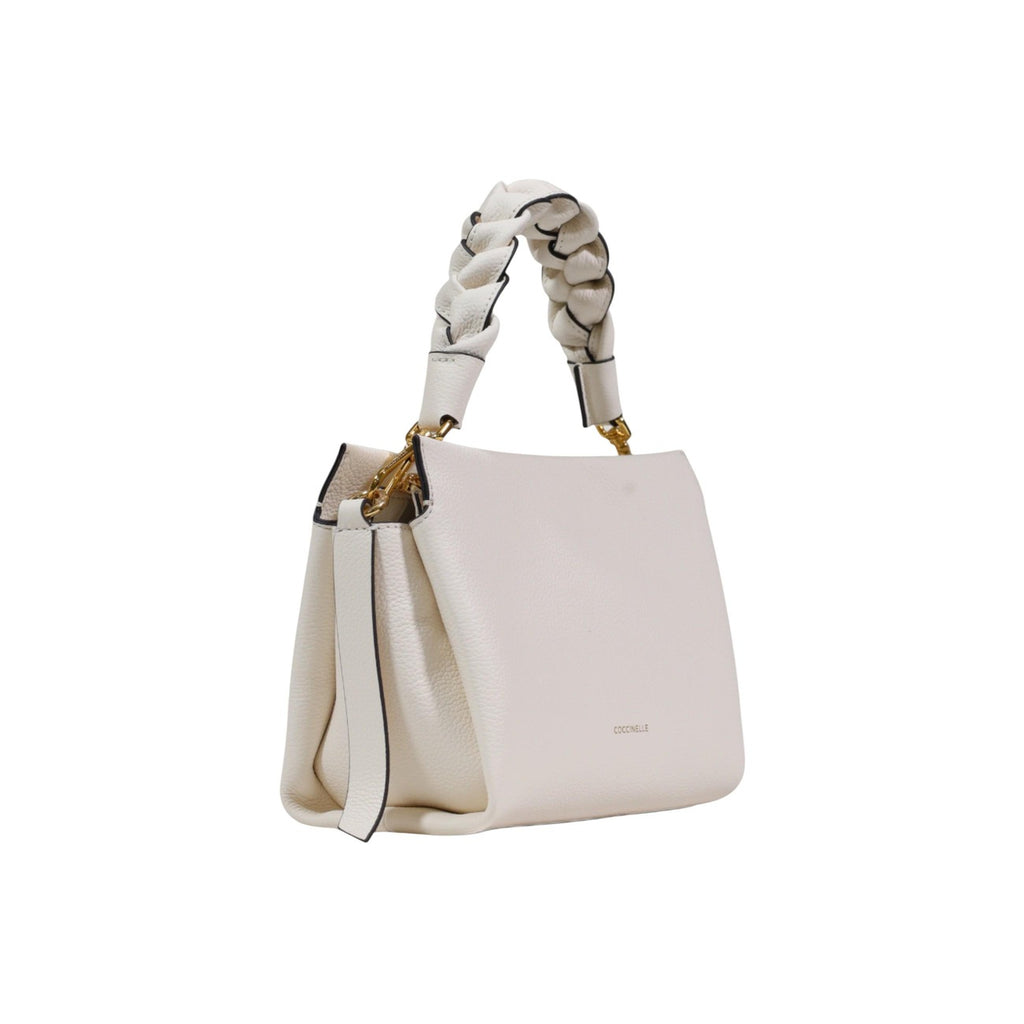 Coccinelle Borsa Donna Bianco Pelle Cerniera Tracolla - AbbiMar