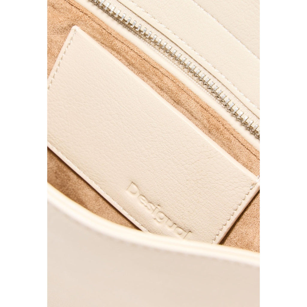 Desigual Borsa Donna Beige Poliestere Cerniera Flat - AbbiMar