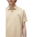 Napapijri Polo Uomo Giallo Cotone Maniche Corte - AbbiMar