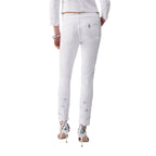 Liu Jo Jeans Donna Bianco Cotone Elastan Zip Bottone - AbbiMar