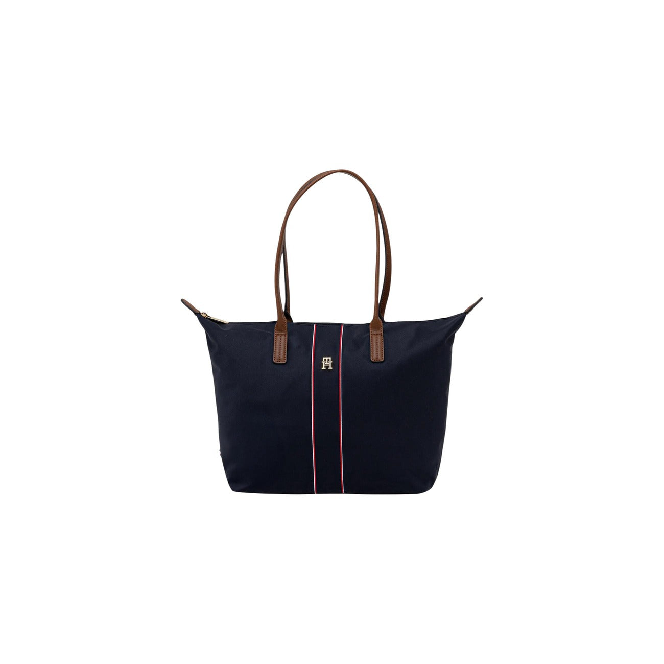 Tommy Hilfiger Borsa Donna Blu Tracolla Nylon Pelle
