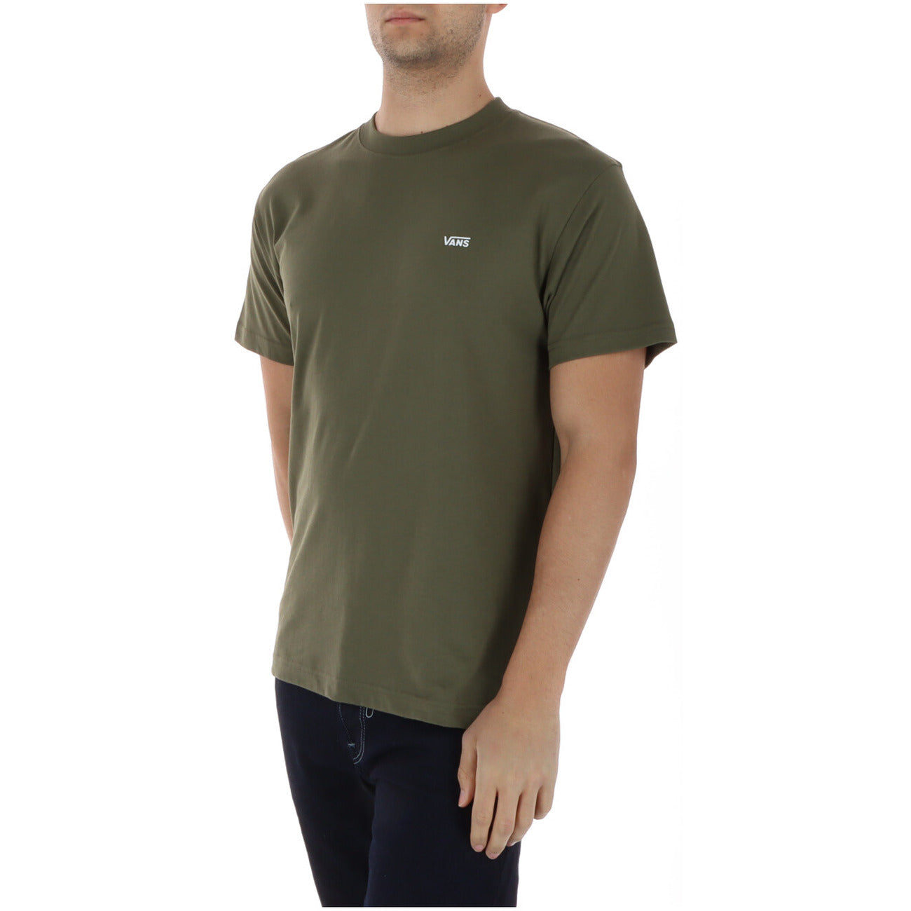 Vans T-Shirt Uomo Verde Cotone Maniche Corte