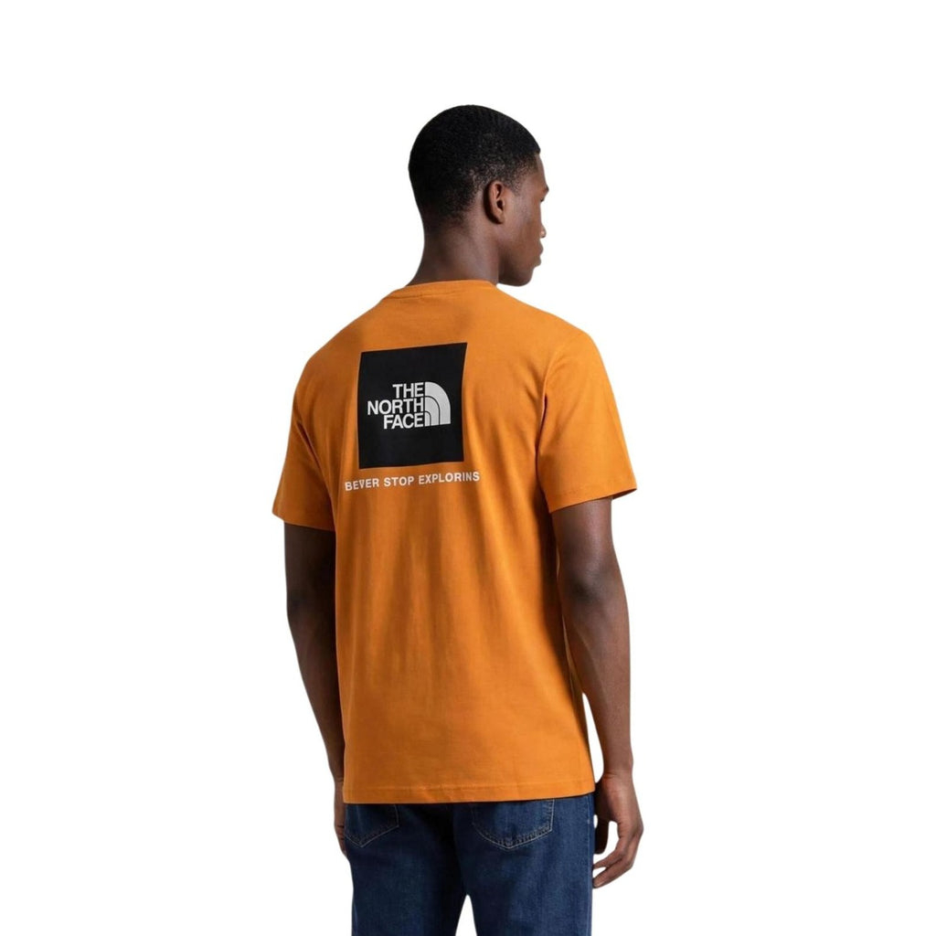 The North Face T-Shirt Uomo Arancione Stampa Maniche Corte - AbbiMar