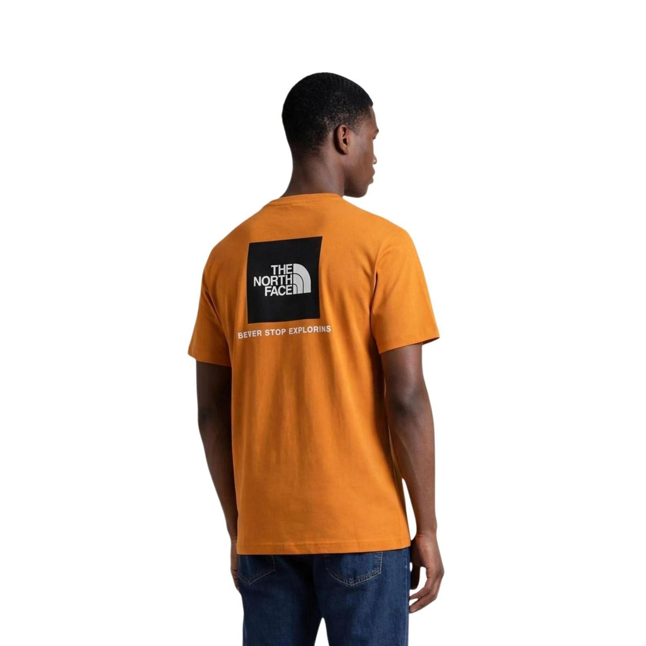 The North Face T-Shirt Uomo Arancione Stampa Maniche Corte - AbbiMar