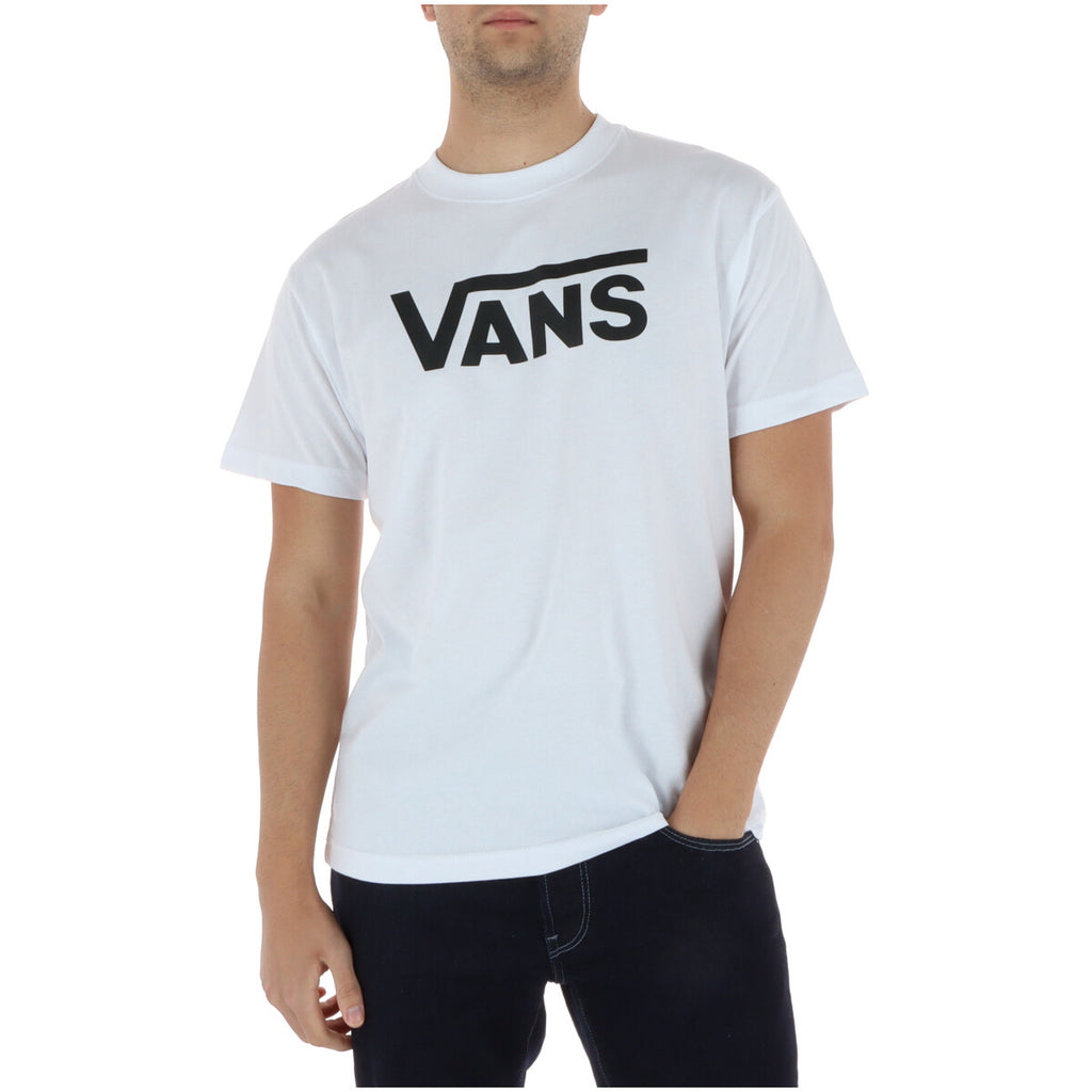 Vans T-Shirt Uomo Bianco Stampa Logo Maniche Corte - AbbiMar