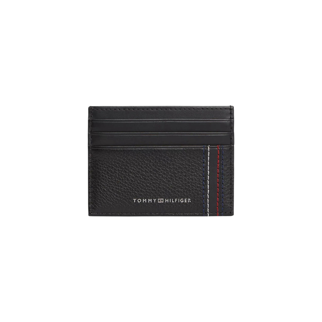 Tommy Hilfiger Portafogli Uomo Nero Pelle Card Holder - AbbiMar