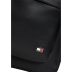 Tommy Hilfiger Zaino Uomo Nero Cerniera Tasche Poliuretano - AbbiMar