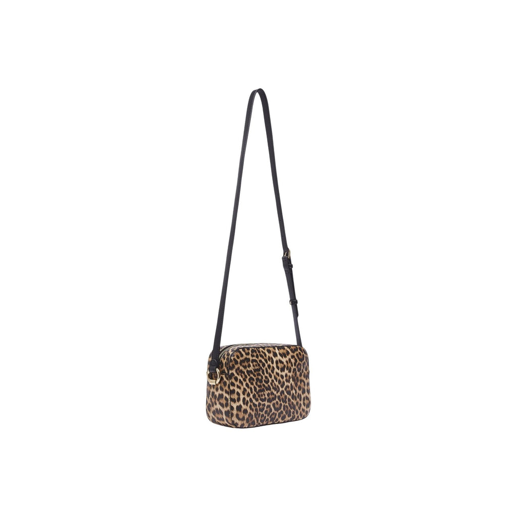 Liu Jo Borsa Donna Marrone Leopardata Cerniera Tracolla - AbbiMar