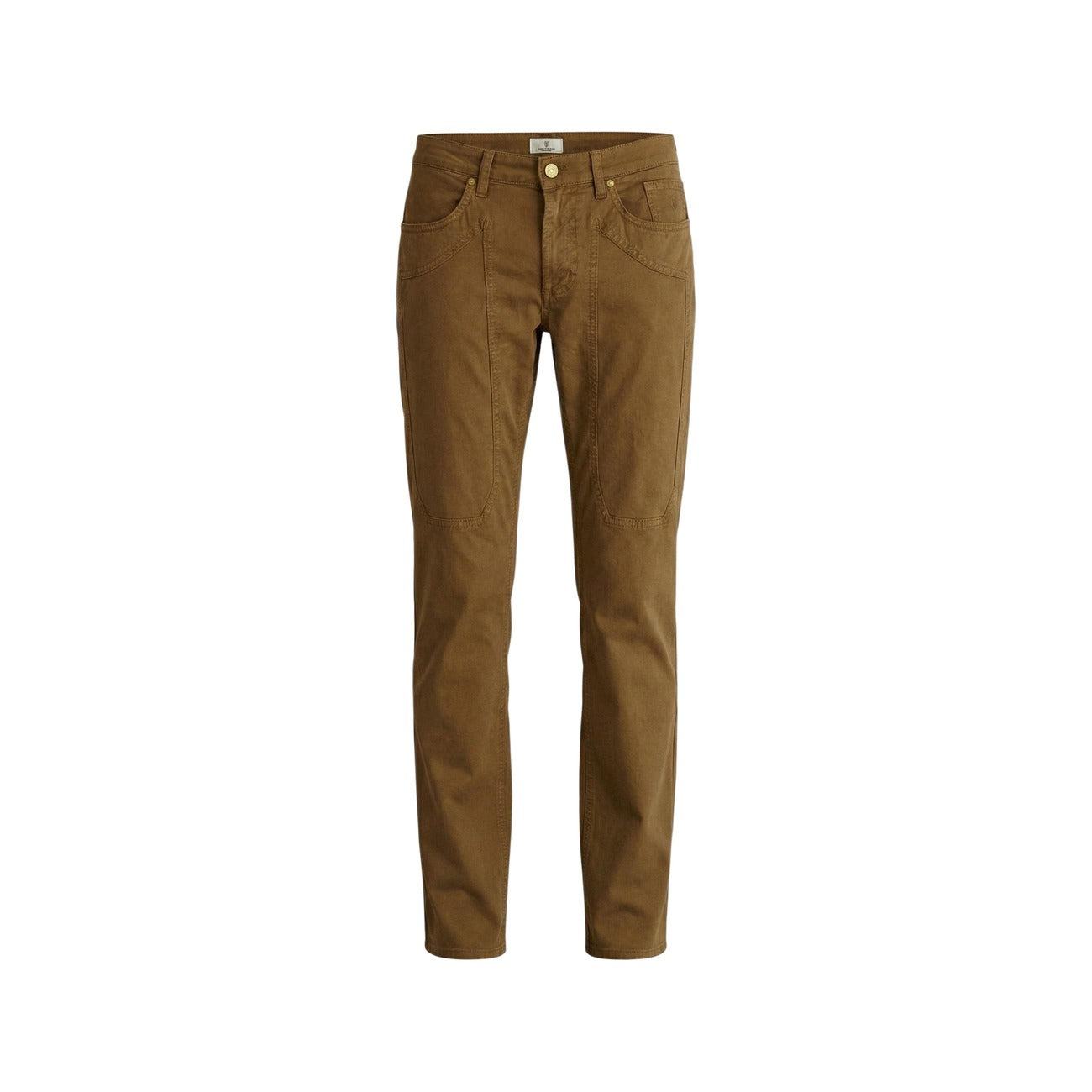 Jeckerson Pantaloni Uomo Beige Ciniglia Zip Tasche - AbbiMar