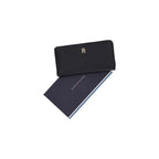 Tommy Hilfiger Portafogli Donna Nero Cerniera Poliuretano - AbbiMar