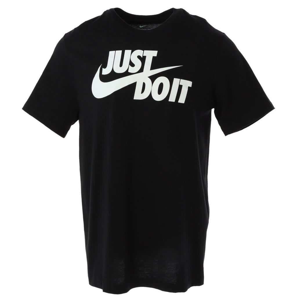 Nike T-Shirt Uomo Nero Stampa Maniche Corte Cotone - AbbiMar