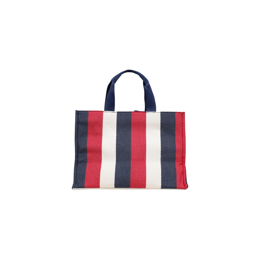 Liu Jo Borsa Donna Blu Righe Cotone Tasca Interna - AbbiMar