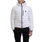 Blauer Giubbotto Uomo Bianco Cappuccio Cerniera Tasche - AbbiMar