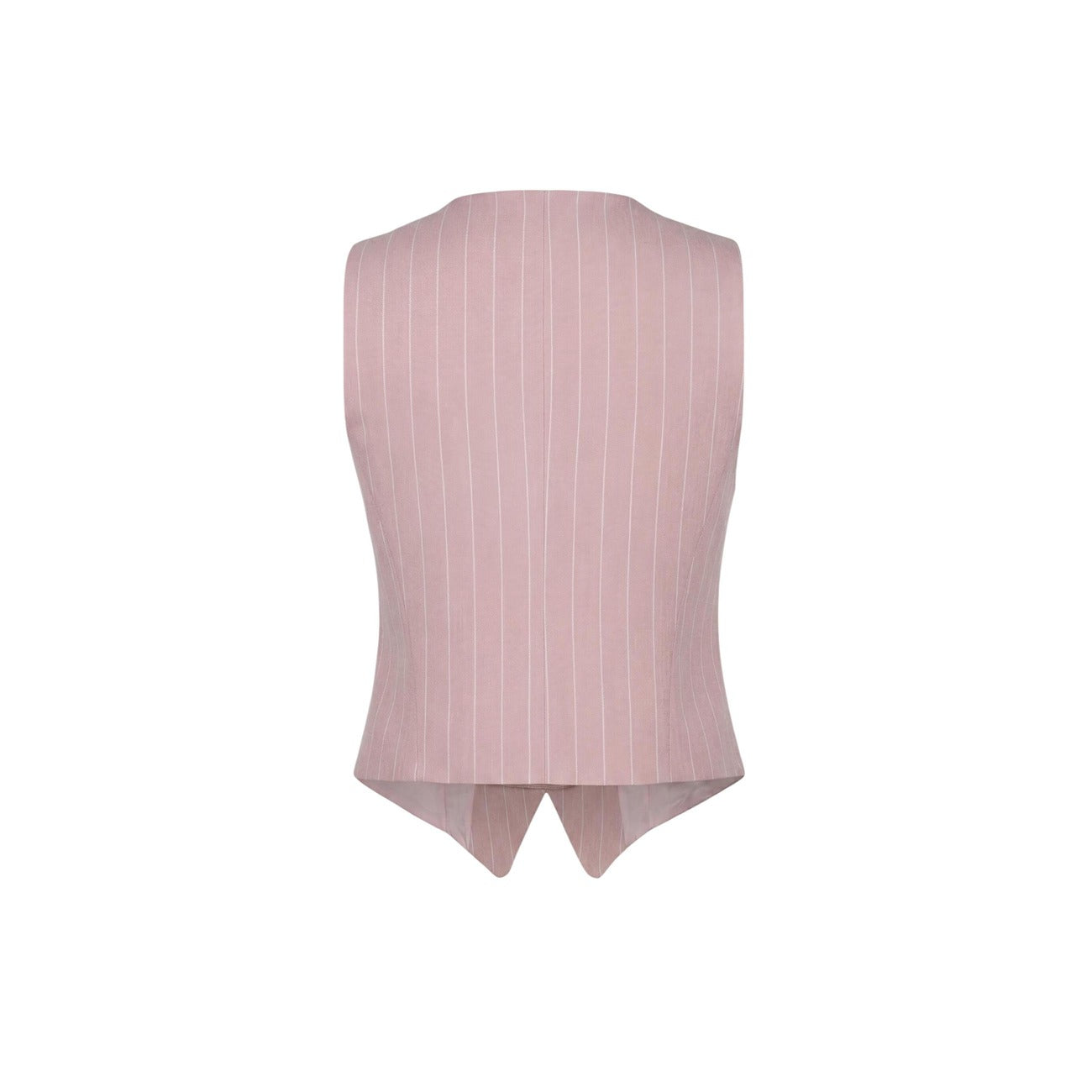 Artigli Gilet Donna Rosa Gessato Smanicato Bavero Made in Italy - AbbiMar