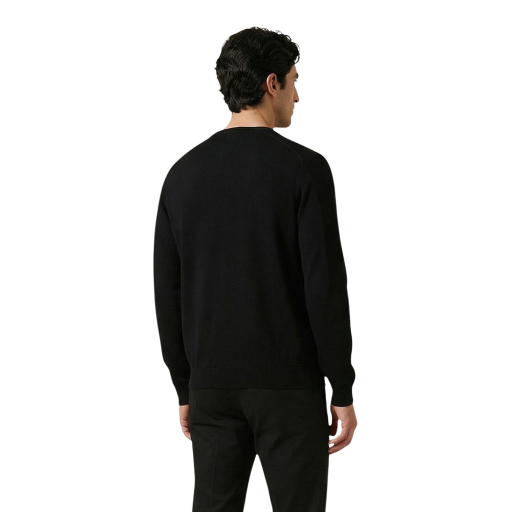 Antony Morato Maglia Uomo Nero Cotone Maniche Lunghe Scollo Tondo - AbbiMar