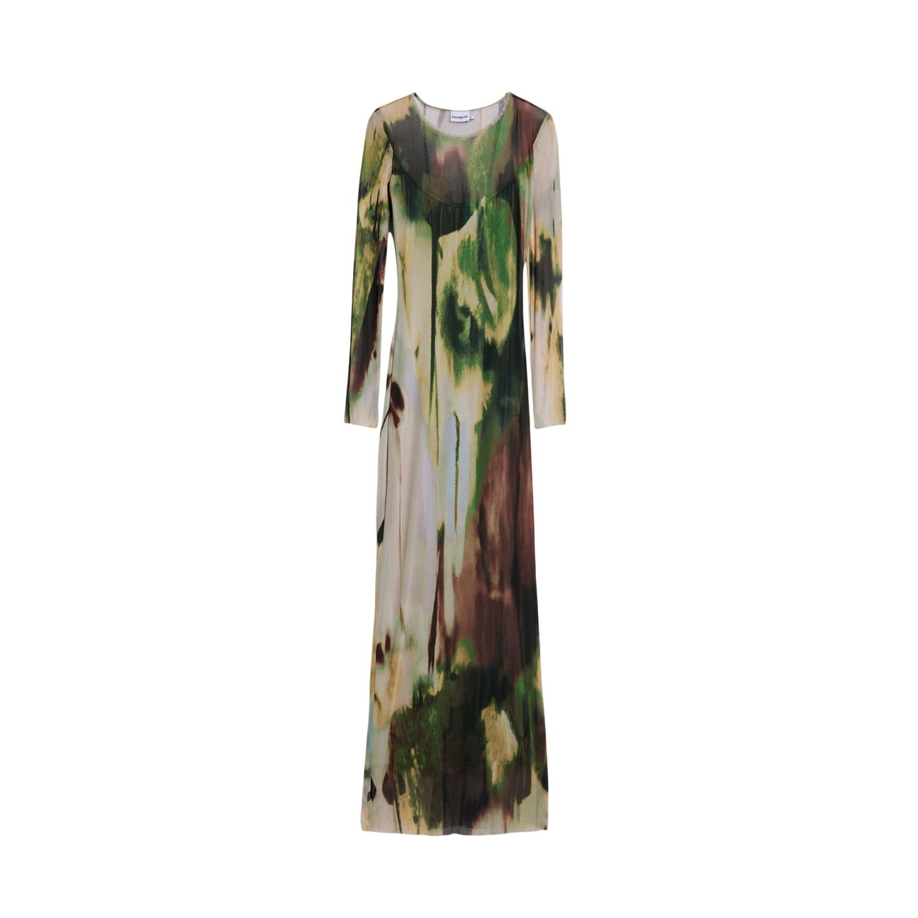 Desigual Abito Donna Verde Colorato Maniche Lunghe - AbbiMar