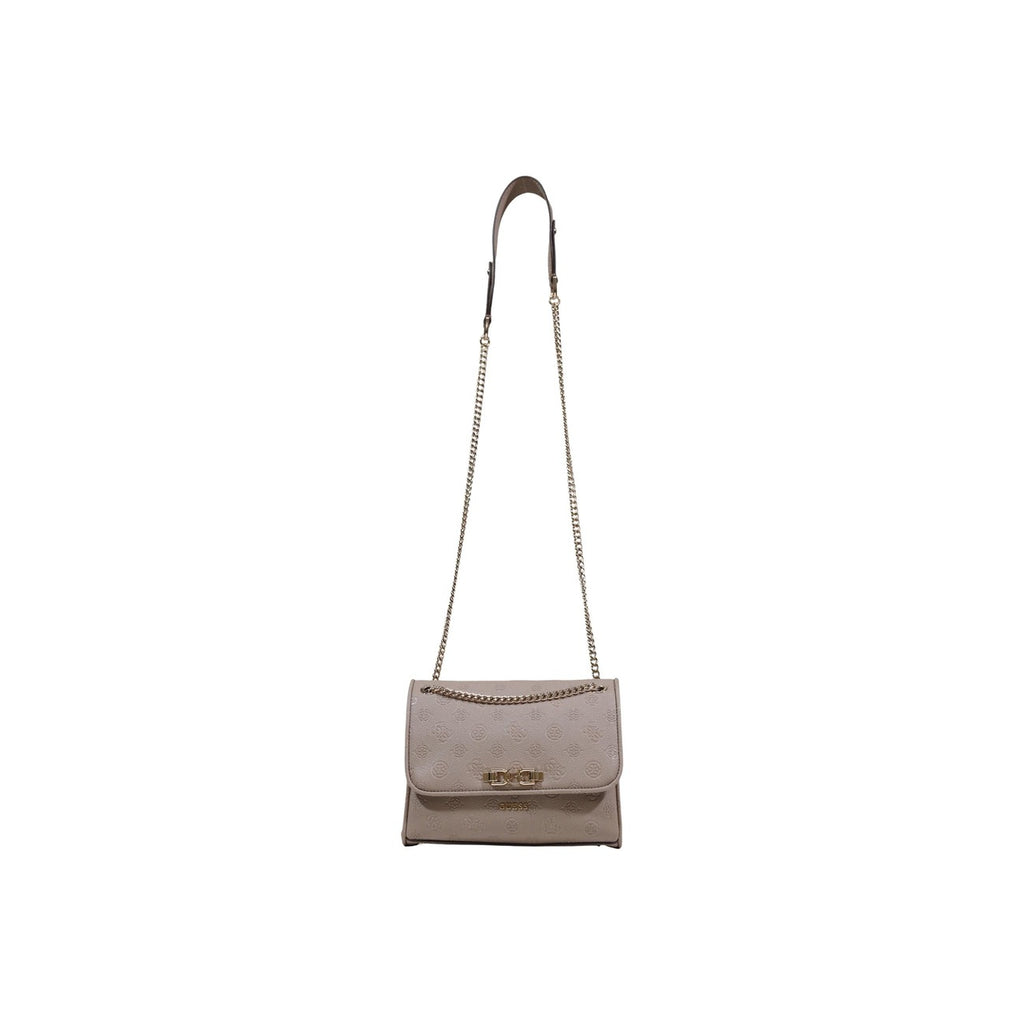 Guess Borsa Donna Marrone Poliuretano Bottoni Tasche - AbbiMar
