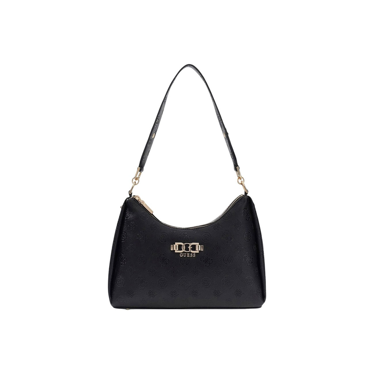 Guess Borsa Donna Nero Poliuretano Cerniera Tasche - AbbiMar