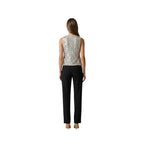 Artigli Top Donna Beige Paillettes Spalline Made in Italy - AbbiMar