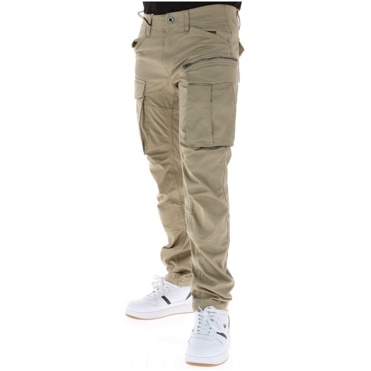G-Star Pantaloni Uomo Beige Cotone Zip Tasche - AbbiMar