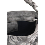 Desigual Borsa Donna Grigio Floreale Cotone Cerniera - AbbiMar