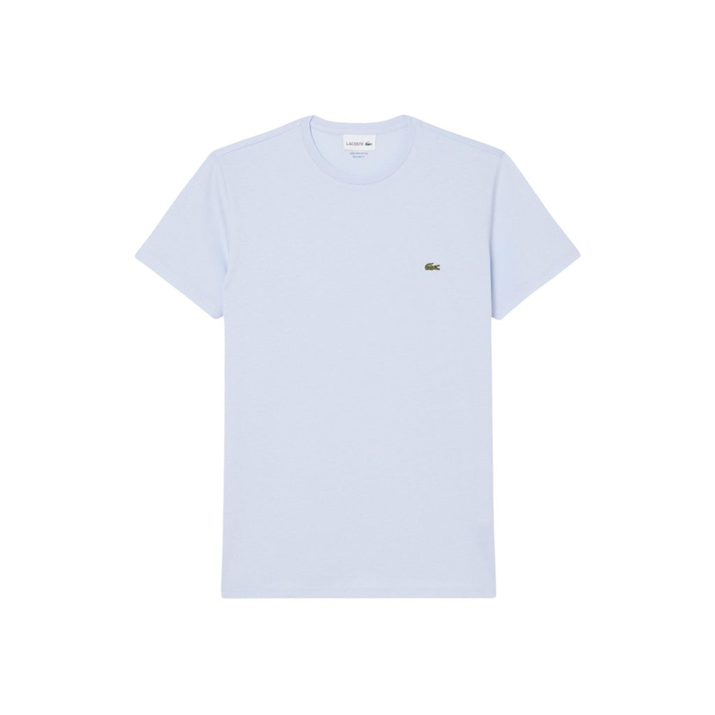 Lacoste T-Shirt Uomo Azzurro Cotone Maniche Corte - AbbiMar