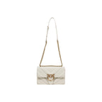 Pinko Borsa Donna Beige Pelle Gancio Tracolla - AbbiMar