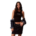Calvin Klein Jeans Top Donna Nero Stampa Smanicato - AbbiMar