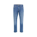 Only & Sons Jeans Uomo Azzurro Cotone Elastan Zip Bottone - AbbiMar