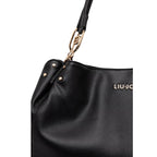 Liu Jo Borsa Donna Nero Poliuretano Tasca Interna Shopper - AbbiMar