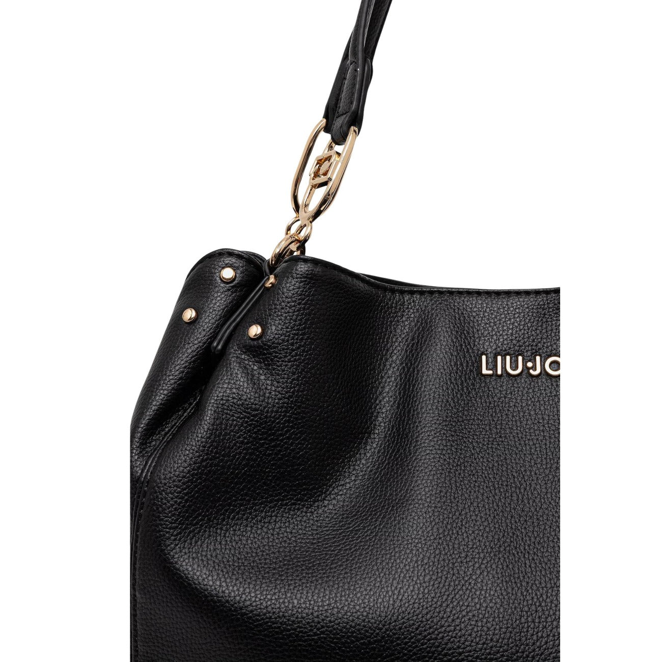 Liu Jo Borsa Donna Nero Poliuretano Tasca Interna Shopper - AbbiMar
