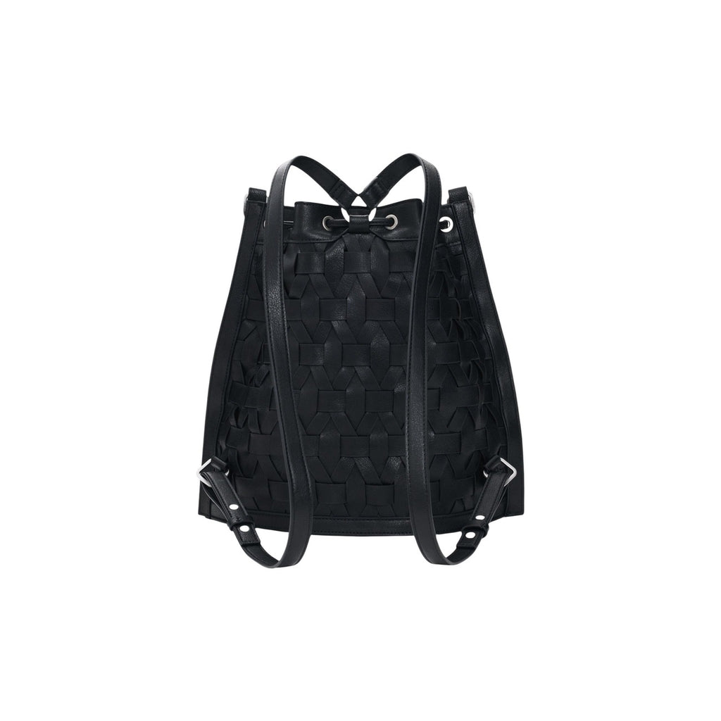 Desigual Borsa Donna Nero Poliestere Lacci Grande - AbbiMar