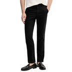 Calvin Klein Jeans Pantaloni Uomo Nero Cotone Zip Tasche - AbbiMar