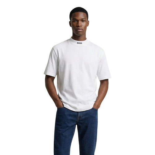 Boss T-Shirt Uomo Bianco Cotone Maniche Corte - AbbiMar