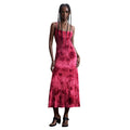 Desigual Abito Donna Fuxia Spalline Scollo Quadrato - AbbiMar