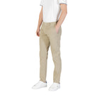 Replay Pantaloni Uomo Verde Cotone Zip Tasche - AbbiMar
