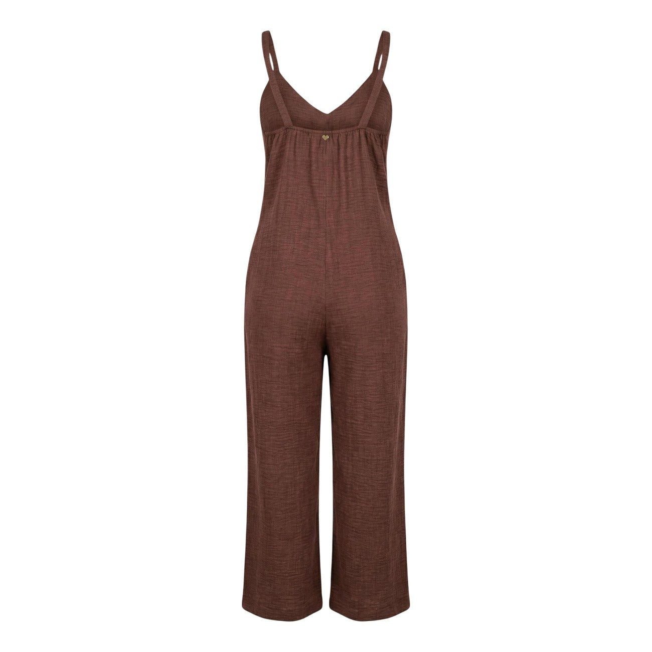 Artigli Tuta Donna Marrone Spalline Scollo V Made in Italy - AbbiMar