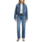 Calvin Klein Jeans Donna Azzurro Cotone Zip Bottone - AbbiMar