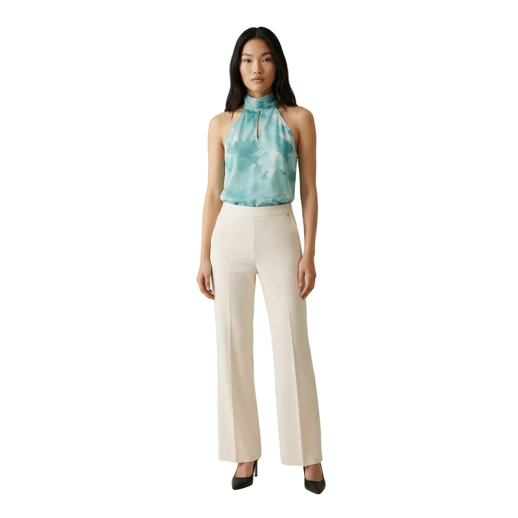 Artigli Pantaloni Donna Bianco Cerniera Poliestere Elastan - AbbiMar