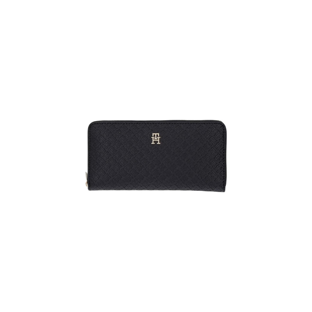 Tommy Hilfiger Portafogli Donna Nero Cerniera Poliuretano - AbbiMar