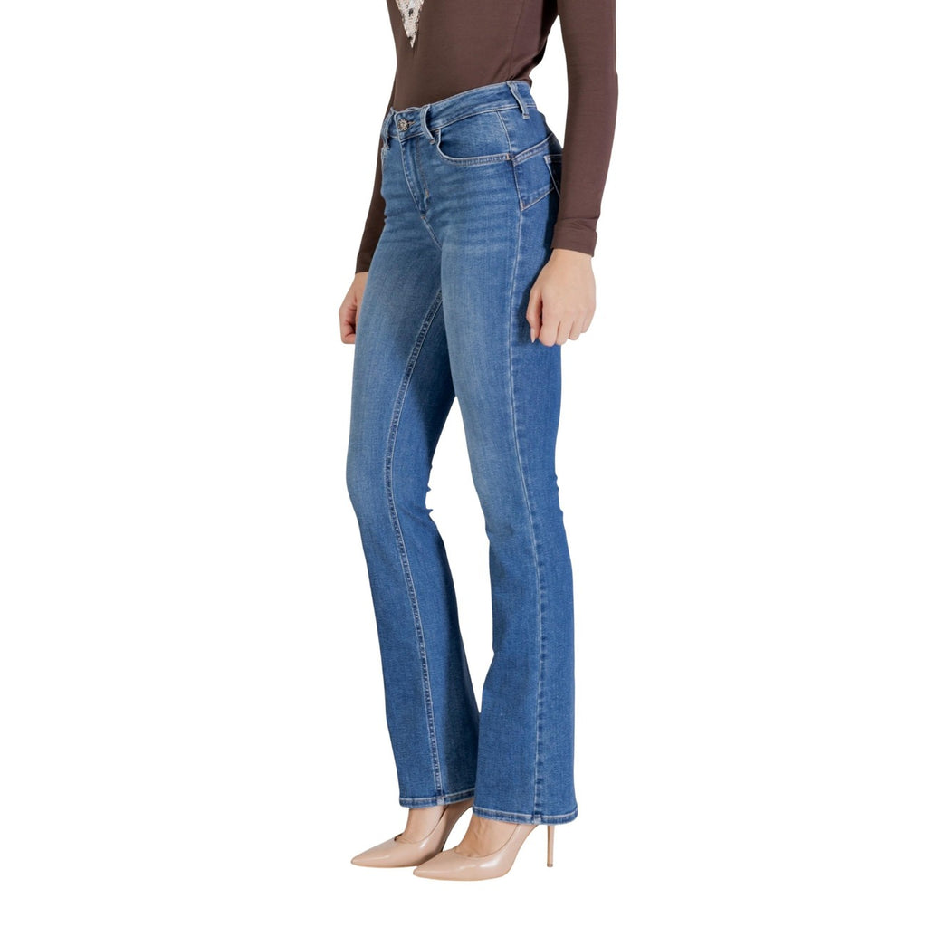Liu Jo Jeans Donna Blu Cotone Elastan Lycra Zip Bottone - AbbiMar