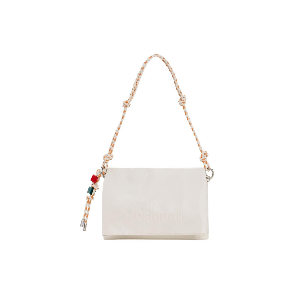 Desigual Borsa Donna Beige Poliestere Bottoni Tracolla - AbbiMar